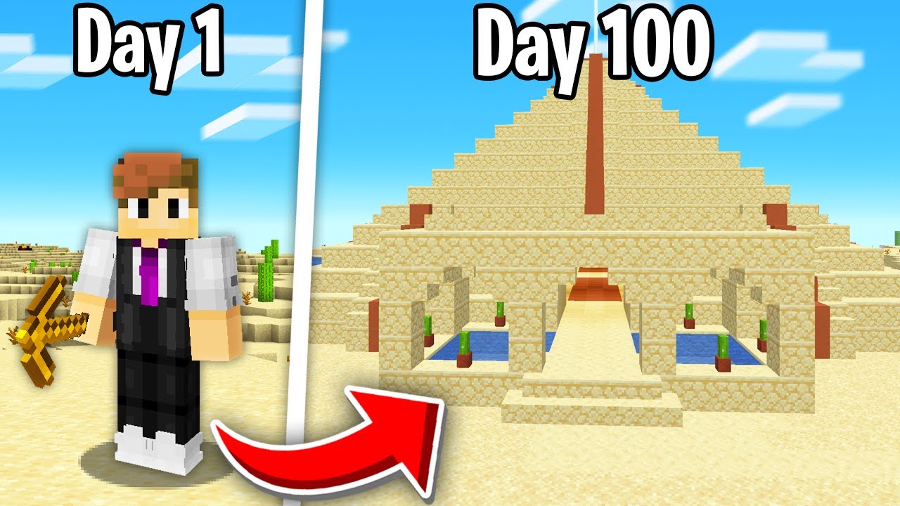 Я выжил 100 дней в пустыне только в Minecraft Hardcore