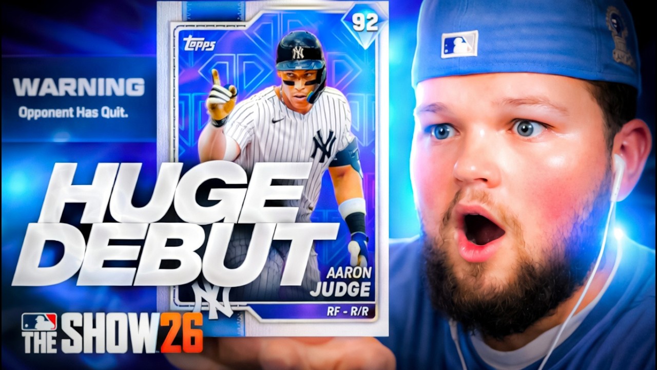 I DEBUTED LIVE SERIES ARRON JUDGE AND HE ABSOULTLEY RAKES!! INSANE GAME ON MLB THE SHOW 26 RANKED!!
