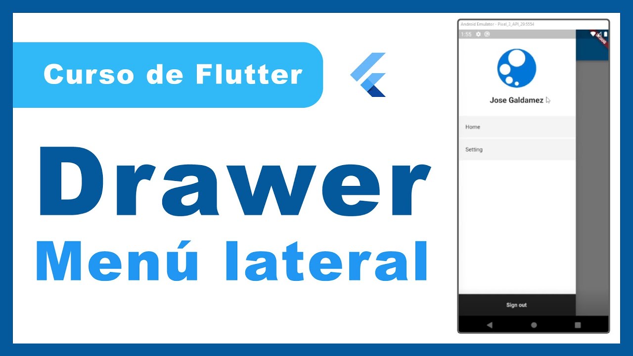 Menú Lateral - Drawer (Curso de Flutter Gratis)