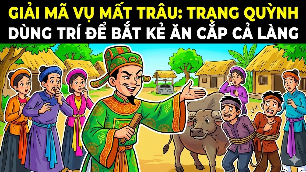Giải Mã Vụ Mất Trâu: Trạng Quỳnh Dùng Trí Để Bắt Kẻ Ăn Cắp Cả Làng