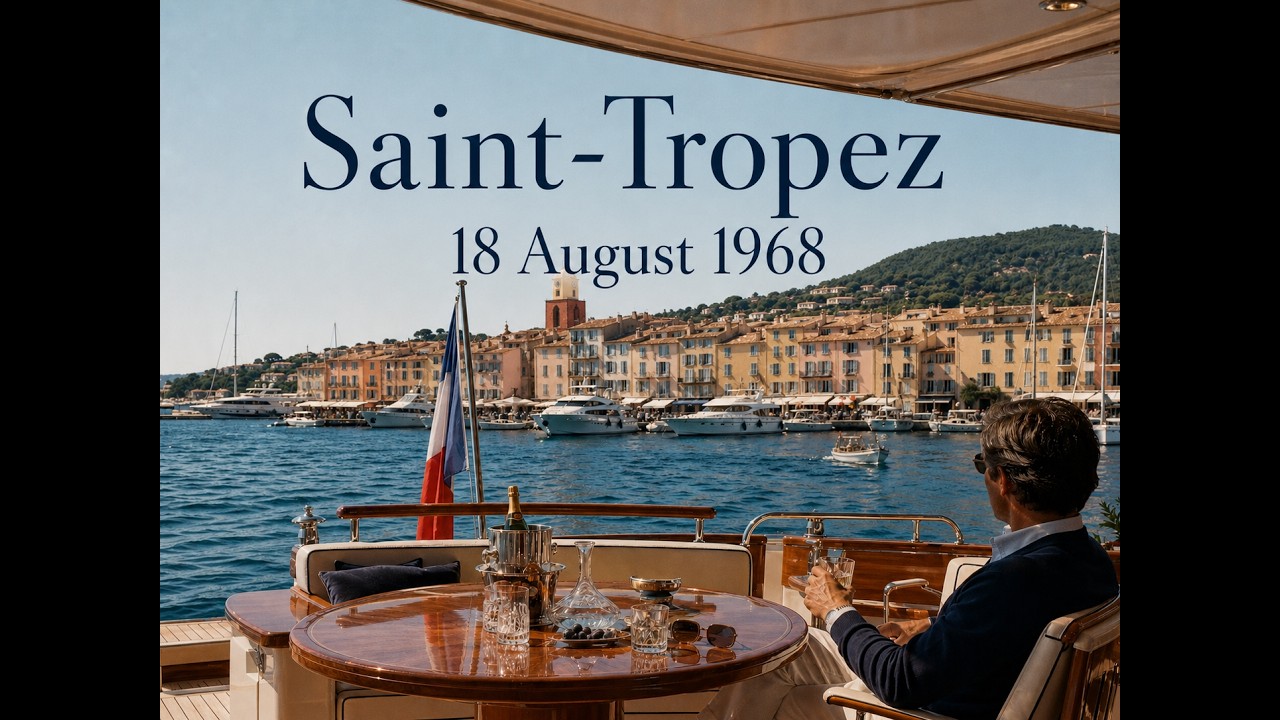 Summer in Saint-Tropez 1968 🥂 Old Money Vibes & Golden Sunsets