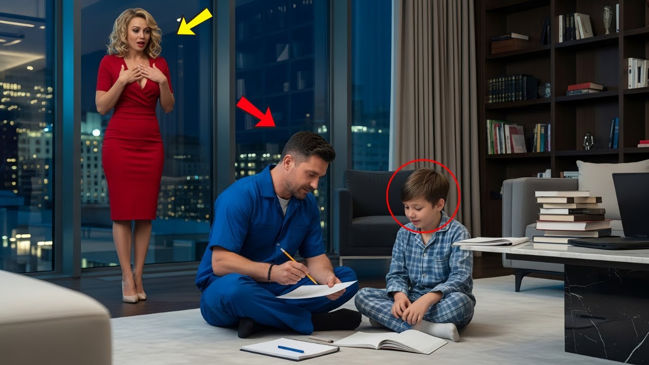 The CEO Hired 10 Tutors. None Worked — Until She Watched the Janitor Single Dad Teaching Her Son...