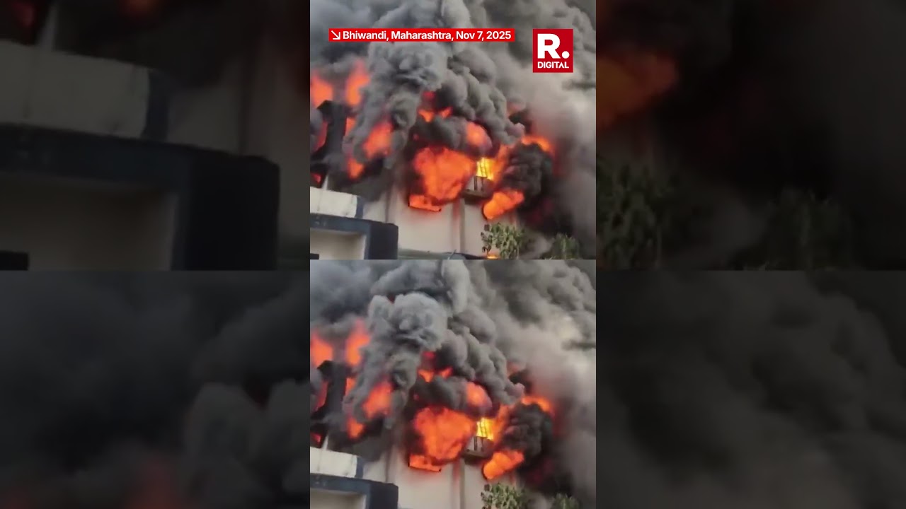 Bhiwandi Fire: Massive Blaze At Dyeing Unit In Saravali MIDC; Firefighters On Spot, No Injuries Yet