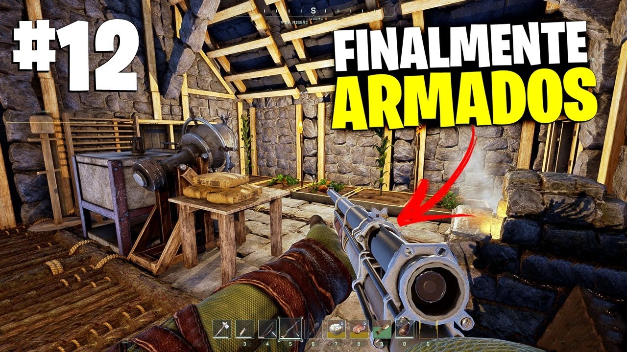 FINALMENTE ARMADOS! COMO FAZER O FUZIL DE VIROTE APEL&Atilde;O! + NOVAS BANCADAS - Icarus #12