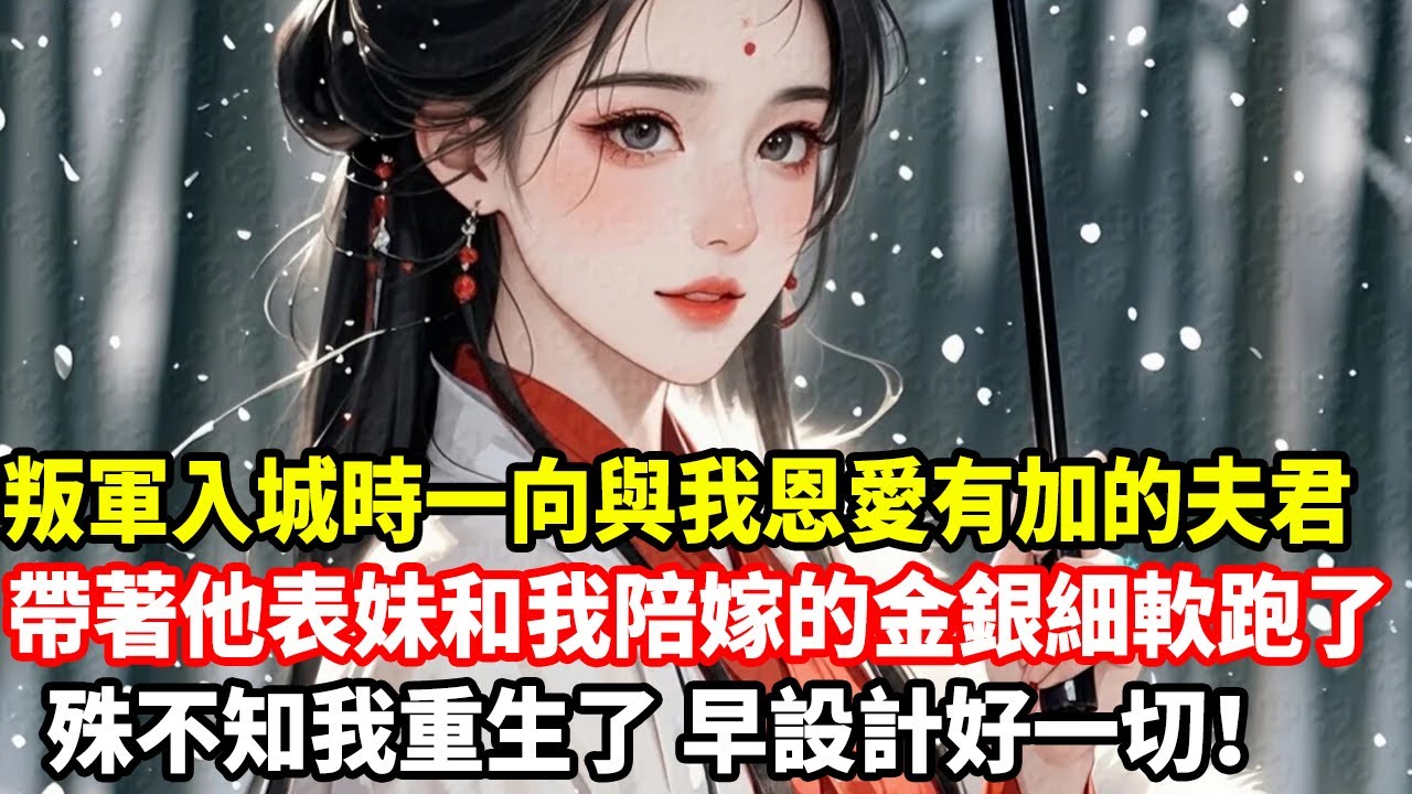 叛軍入城時一向與我恩愛有加的夫君，帶著他表妹和我陪嫁的金銀細軟跑了，殊不知我重生了，早設計好一切！