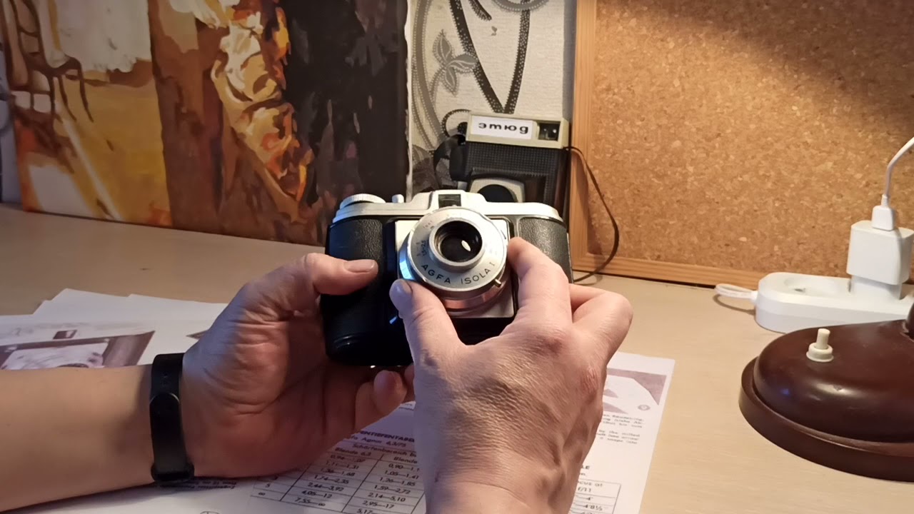 AGFA ISOLTA 1  фотоаппарат 1957 г,  замечательная box-camera из Мюнхена