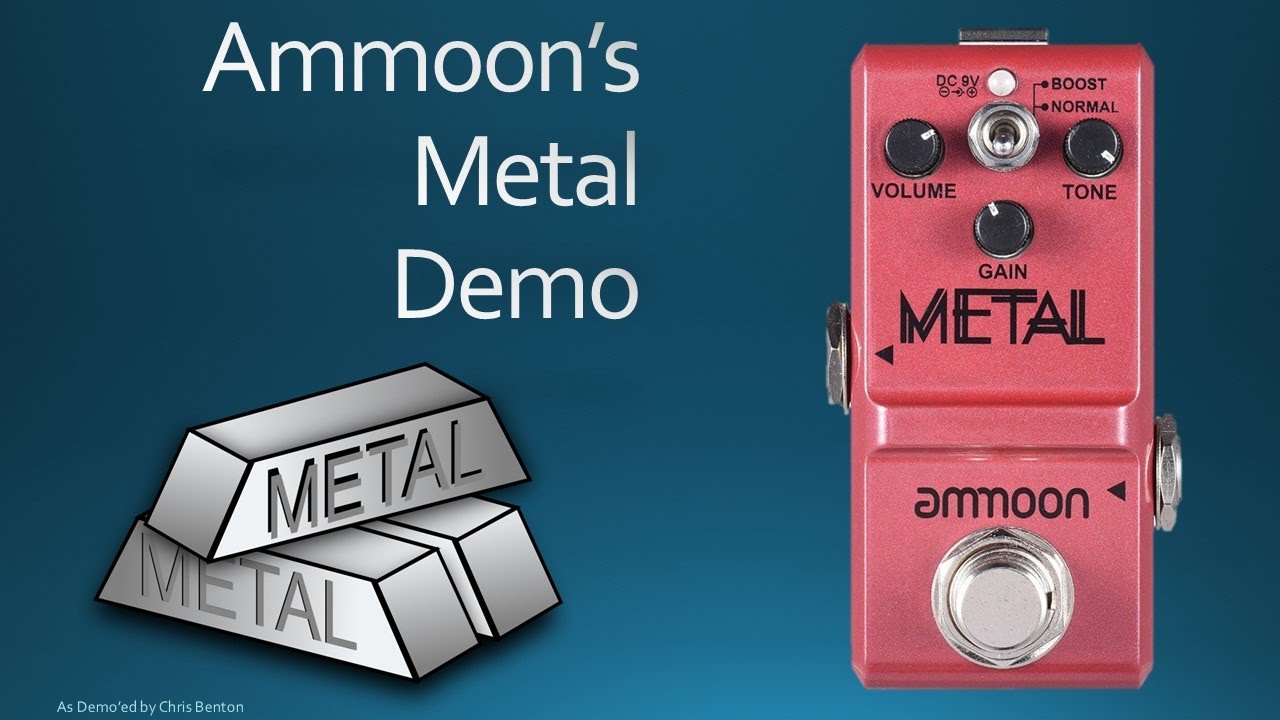 Demo of the Ammoon Metal Pedal