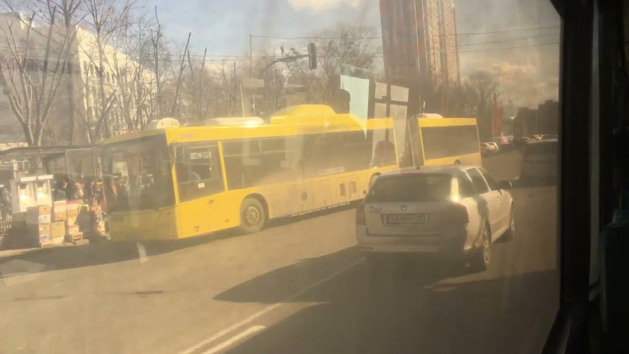 Поездка на МАЗ 103.065 маршрут 2Т Г Киев + съёмка полного маршрута
