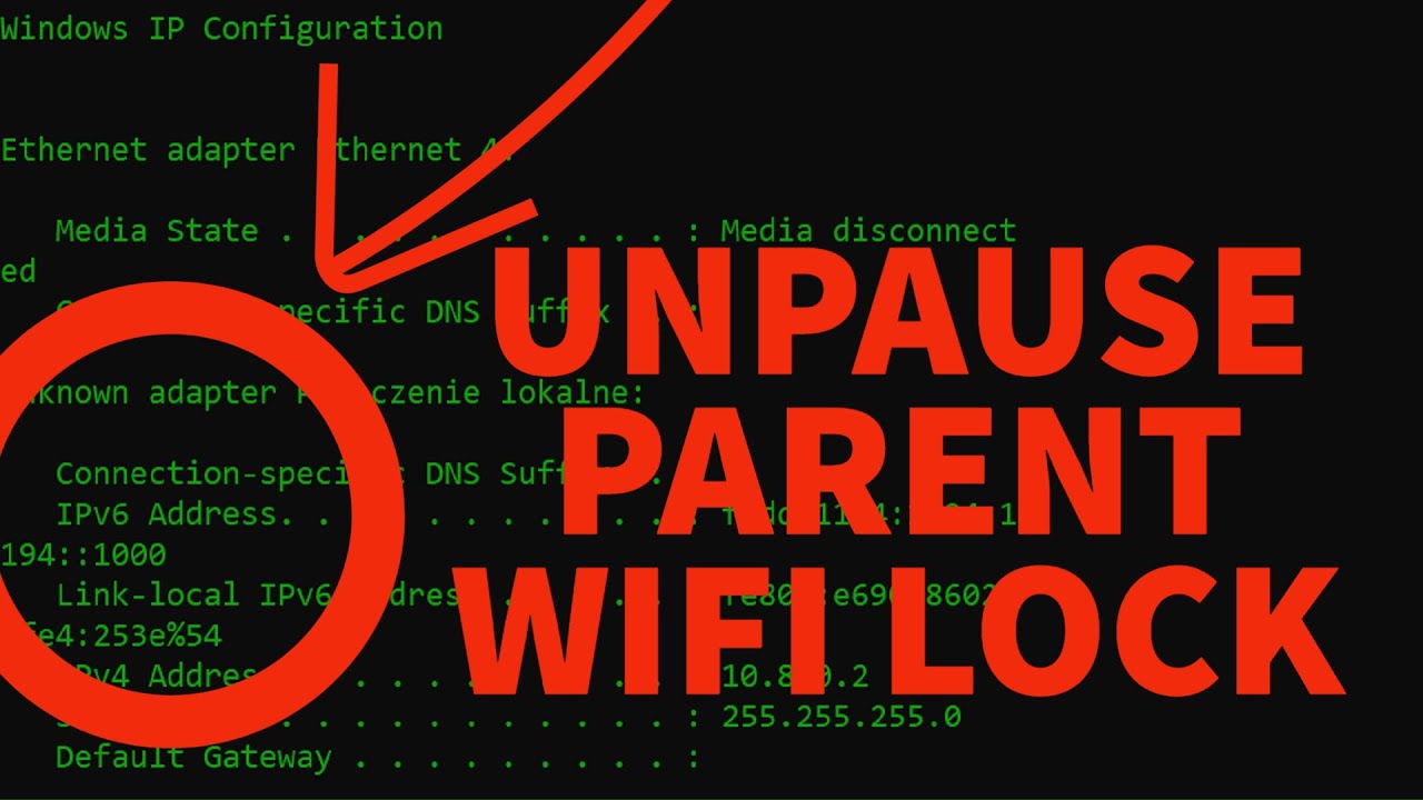 How To Unpause Parents WiFi Lock