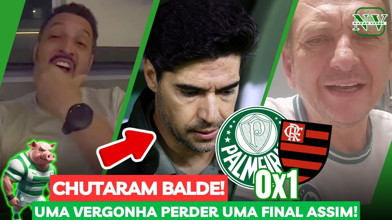 CHUTARAM BALDE!⚠️ GALEANO E EDU DRACENA NA DERROTA DO PALMEIRAS 0X1 FLAMENGO! FINAL DA LIBERTADORES!
