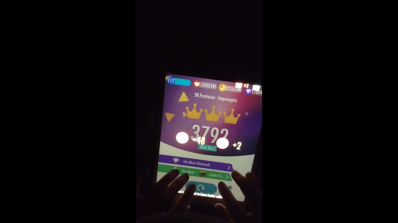 Piano Tiles 2 - Fantaisie - Impromptu 3792 score, LEGENDARY World Record!!!