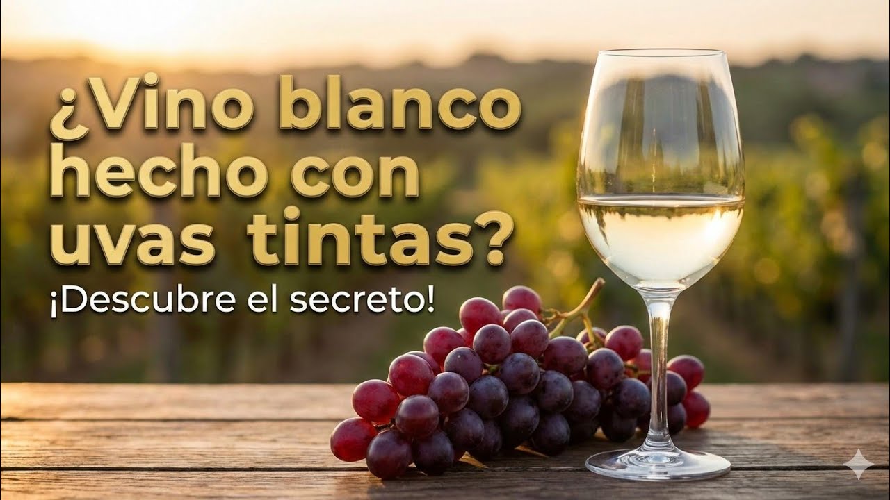 ¿VINO BLANCO HECHO CON UVAS TINTAS?