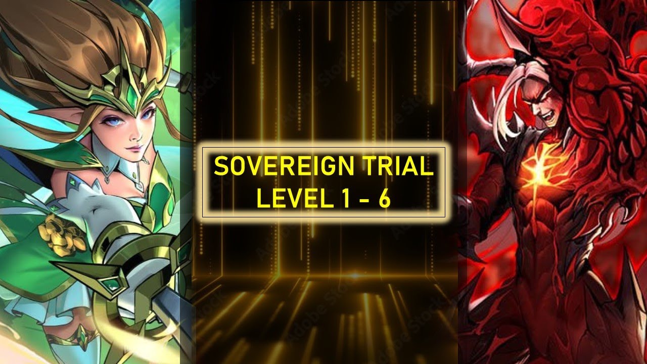 X Hero Epic Heroes Sovereign Trial Level 1 2 3 4 5 6 Line Up
