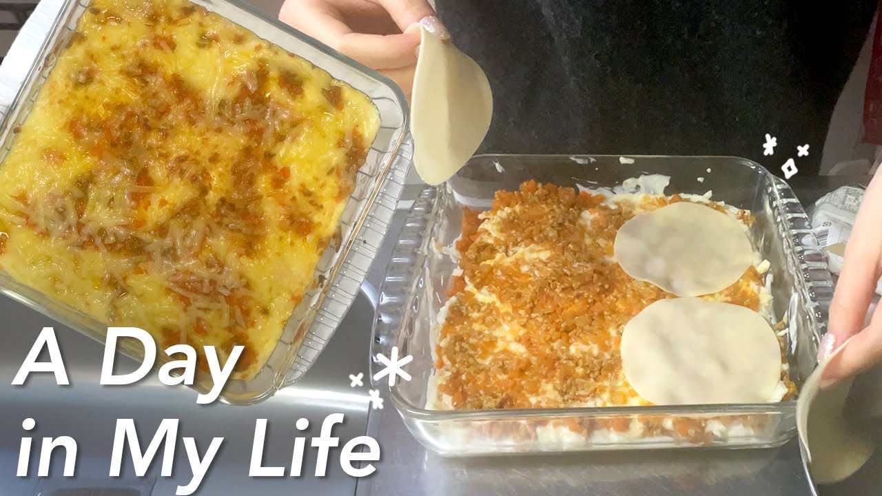 1人を楽しみたい社会人の休日プラン📝✨ラザニア作って、コメダで朝ごはん🍳☕️vlog