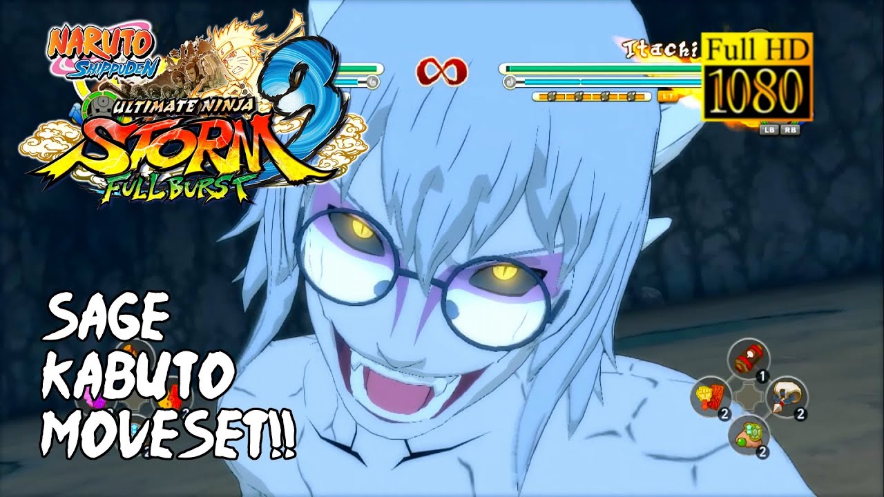 Naruto Ultimate Ninja Storm 3 Full Burst: Sage Kabutomaru moveset
