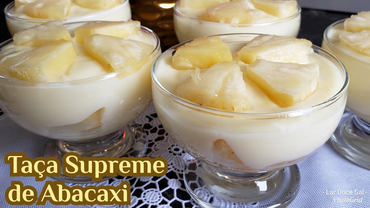 SOBREMESA DE FESTA DE RICO TAÇA SUPREME DE ABACAXI
