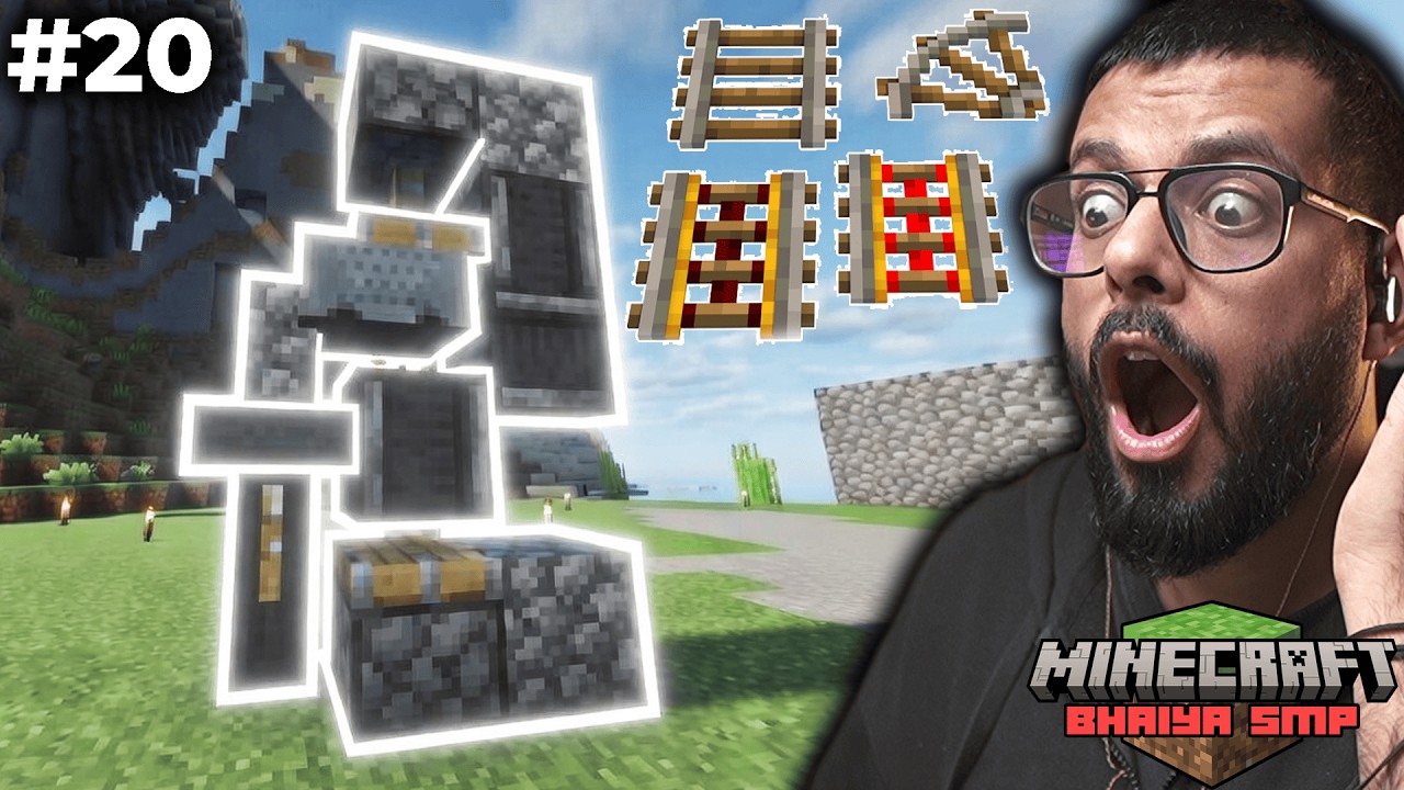 UNLIMITED RAIL GLITCH!! || RAIL DUPER || BHAIYA SMP || MINECRAFT #20
