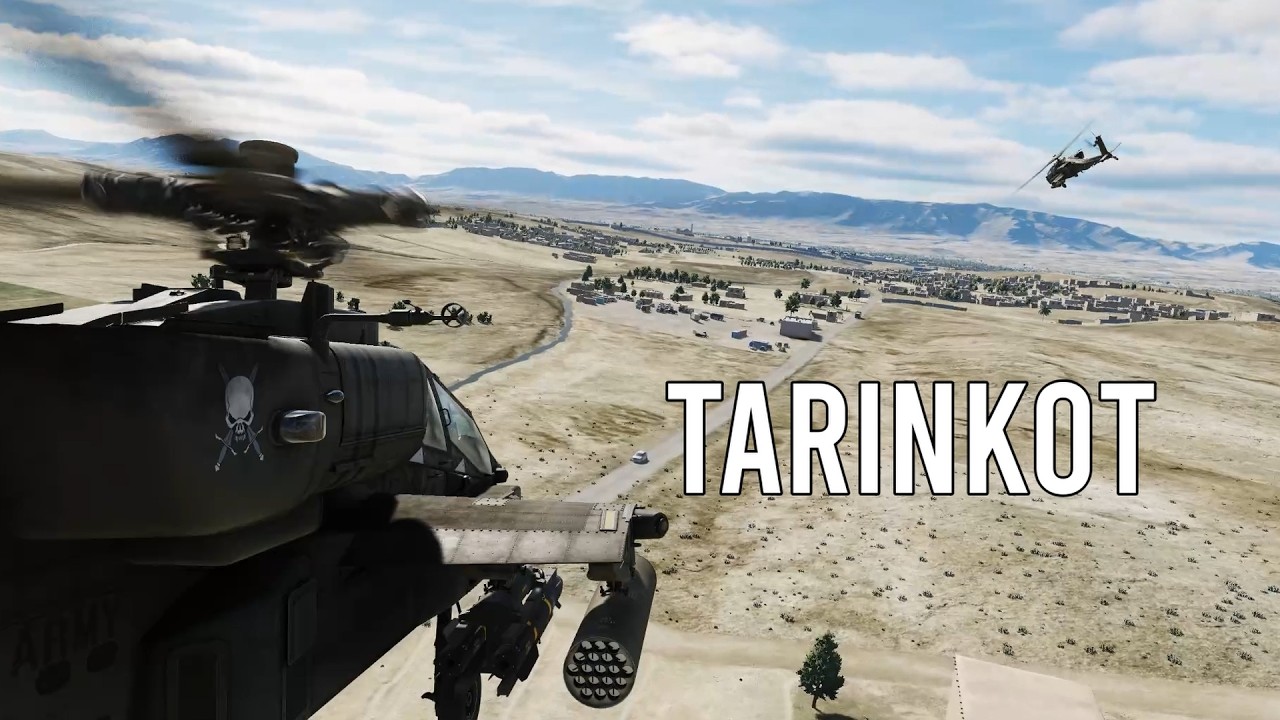 DCS Afghanistan East Tarinkot Apache low level flight