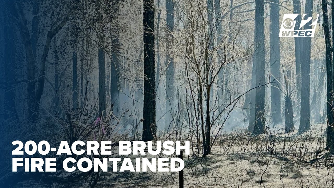 200-acre weekend brush fire in Martin County now 100% contained