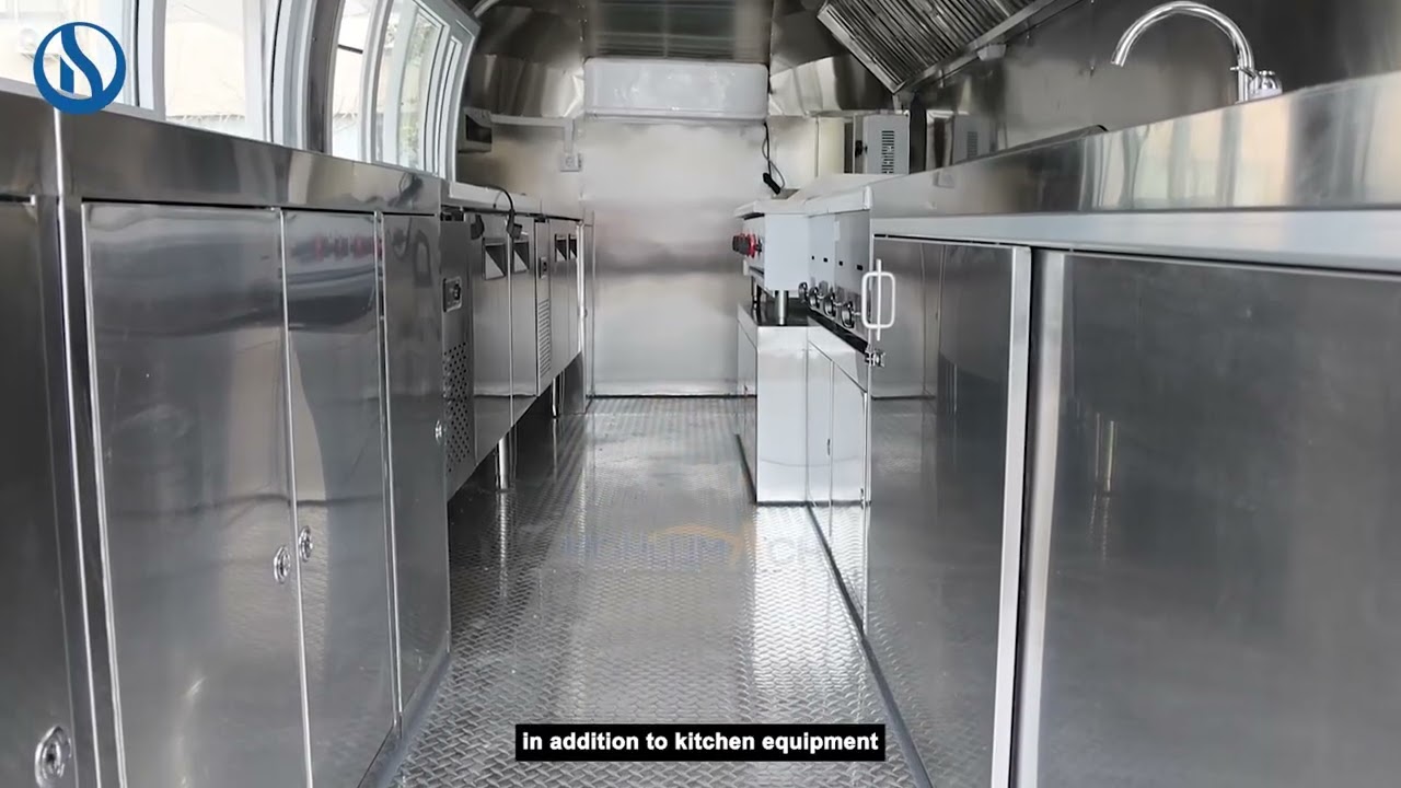 Romania sells 18-foot mobile stainless steel food cart