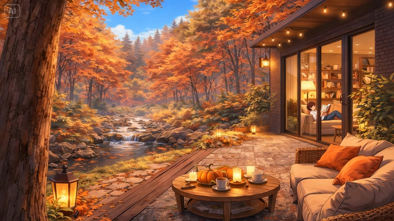 Gentle Autumn Lofi Jazz 🍂 Cozy Study Music for Focus & Deep Work