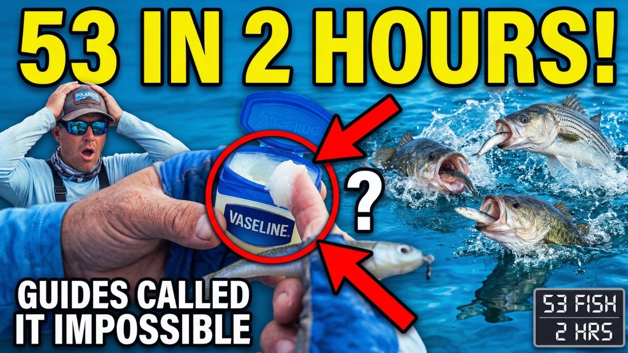 Rub Vaseline on Your Bait Like This — 53 Fish in 2 Hours and Guides Called It Impossible