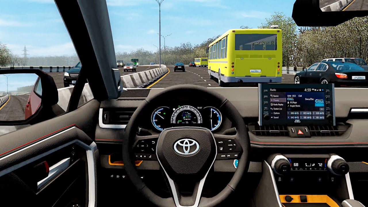 Toyota RAV4 Prime 2021 - City Car Driving | Logitech G29 Steering Wheel Gameplay