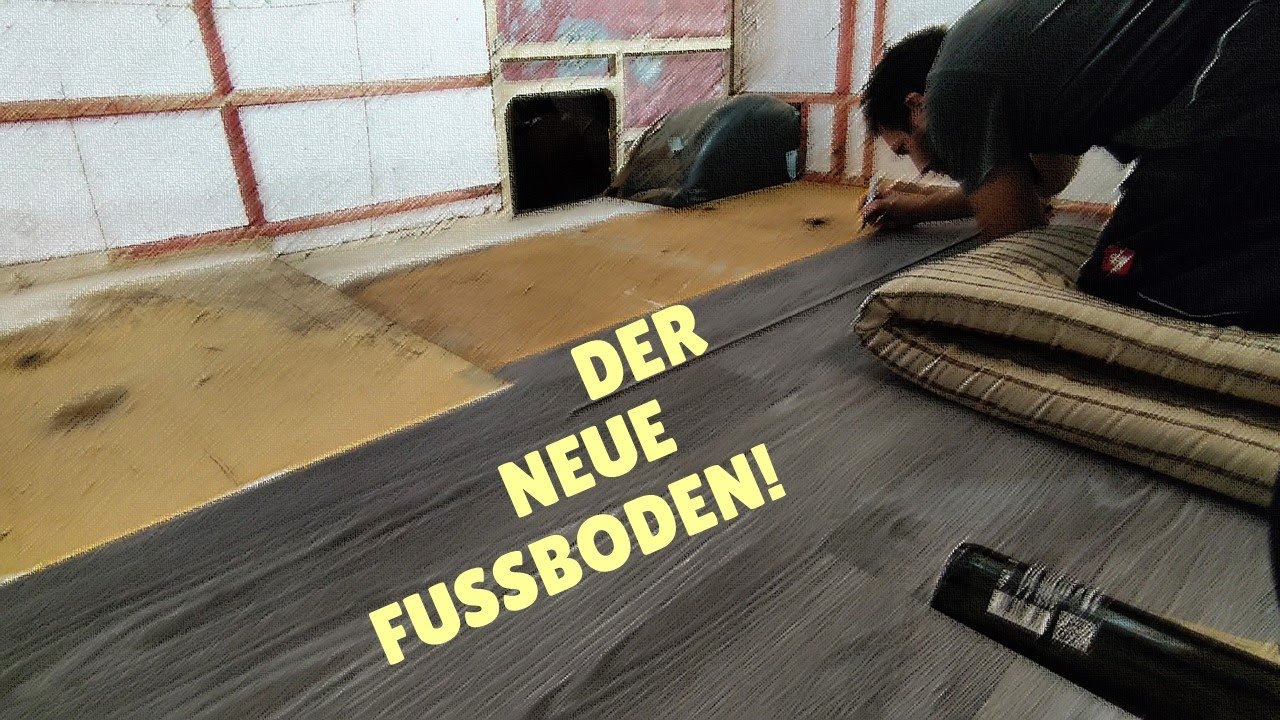 Es geht weiter im Innenraum! Wohnwagen Fußboden erneuern mit Klebevinyl am HEKU CarCamp