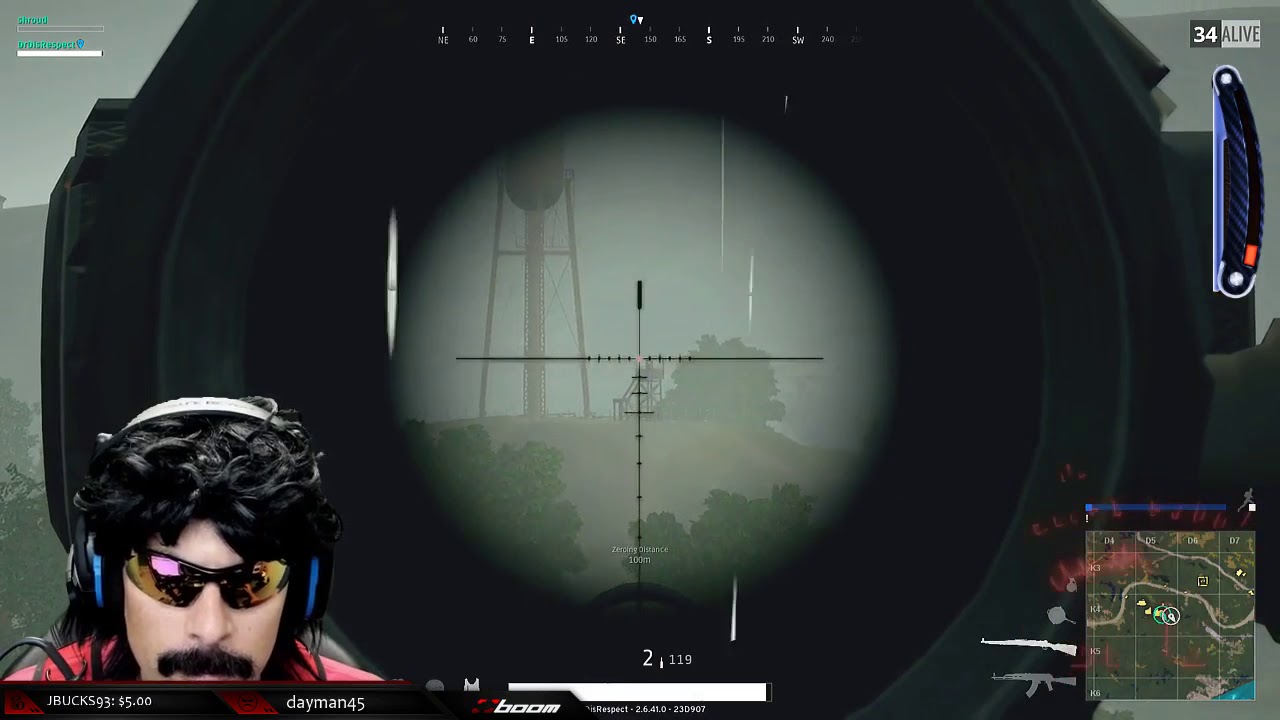 The $100 headshot | DrDisRespectLive