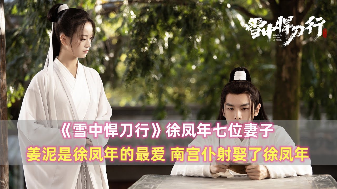 《雪中悍刀行》徐凤年七位妻子：姜泥是最爱，南宫仆射将他娶了