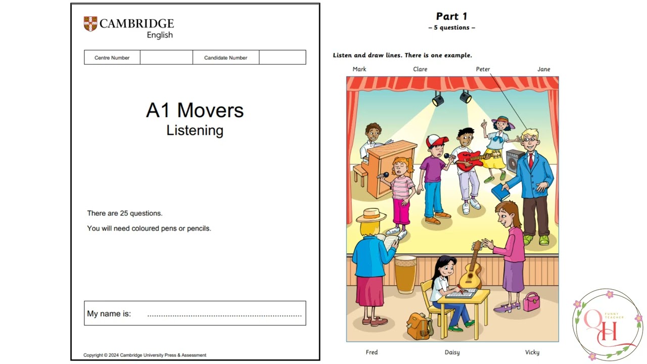 Mẫu bài test Movers 2 - Part 1