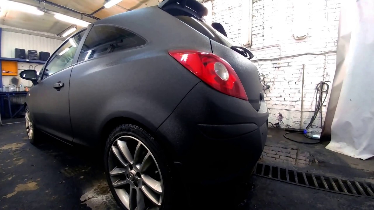Тюнинг Opel Corsa покраска авто в ТИТАН от студии Rubber paint