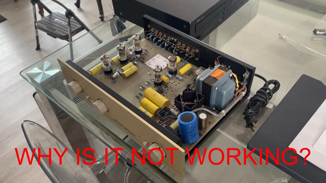 Conrad Johnson PV7 Tube Preamplifier Repair