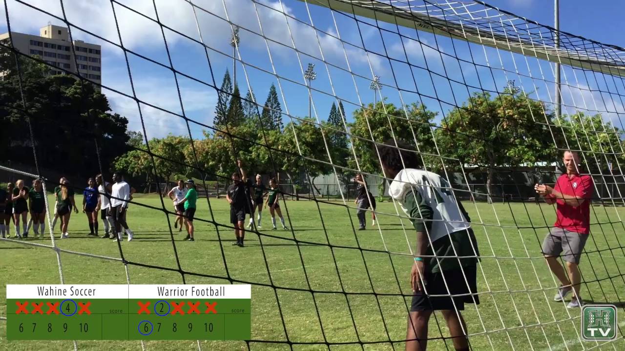 Hawaii Women's Soccer vs. Hawaii Football Penalty Kick Challenge