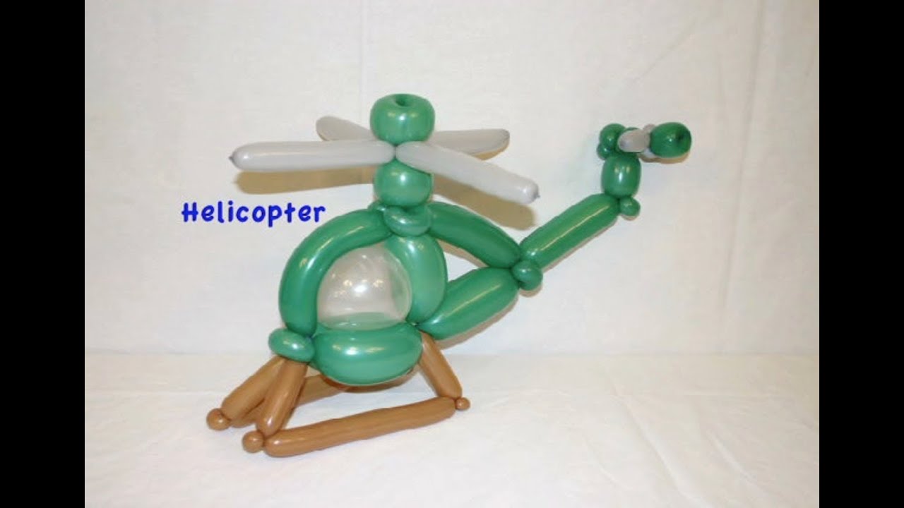 How to make a balloon helicopter by Stretch the Balloon Dude