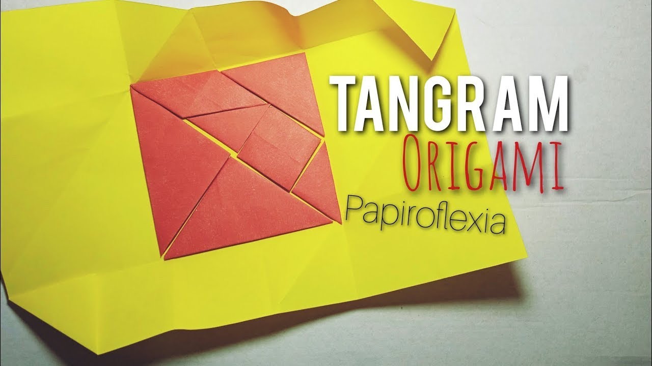 Cómo hacer un Tangram con solo 2 hojas de papel | DIY Tangram | Papiroflexia | Origami