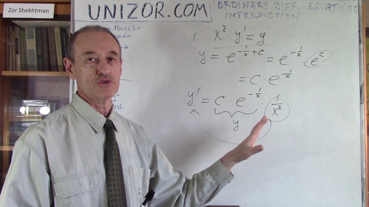 Unizor - Ordinary Differential Equations - Introduction