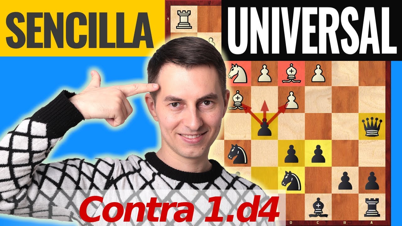 Sencilla apertura UNIVERSAL contra 1.d4 [Checa 🦍 Londres]