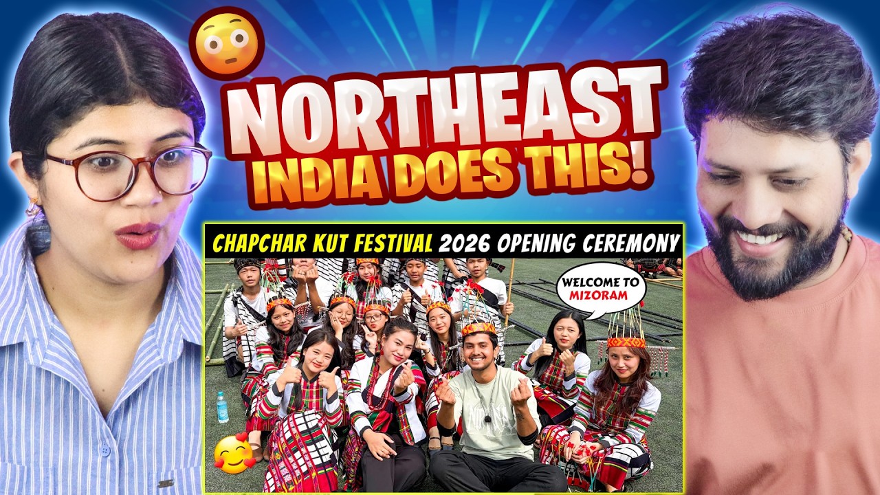 First Time Watching NORTHEAST || Mizoram Chapchar Kut Festival 😱 2026 REACTION