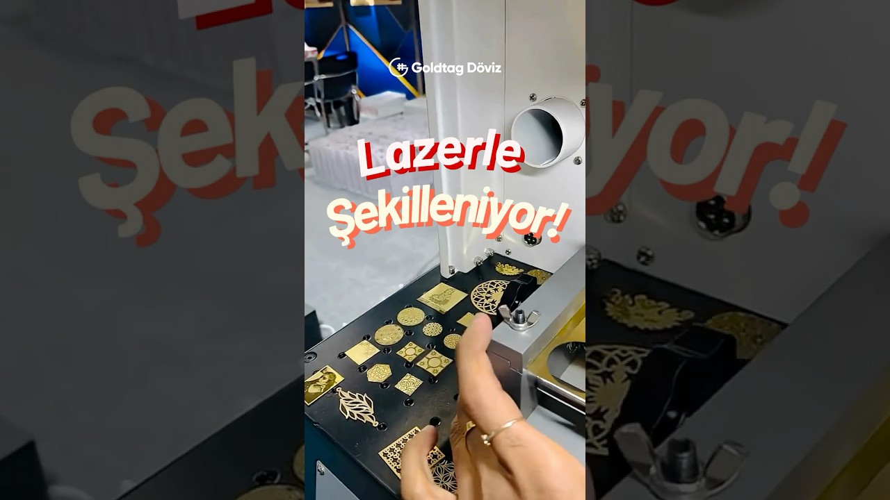 Lazer Kesim Altın Tabakalar! #altın #lazer #gold #para #money #finans #ekonomi #teknoloji