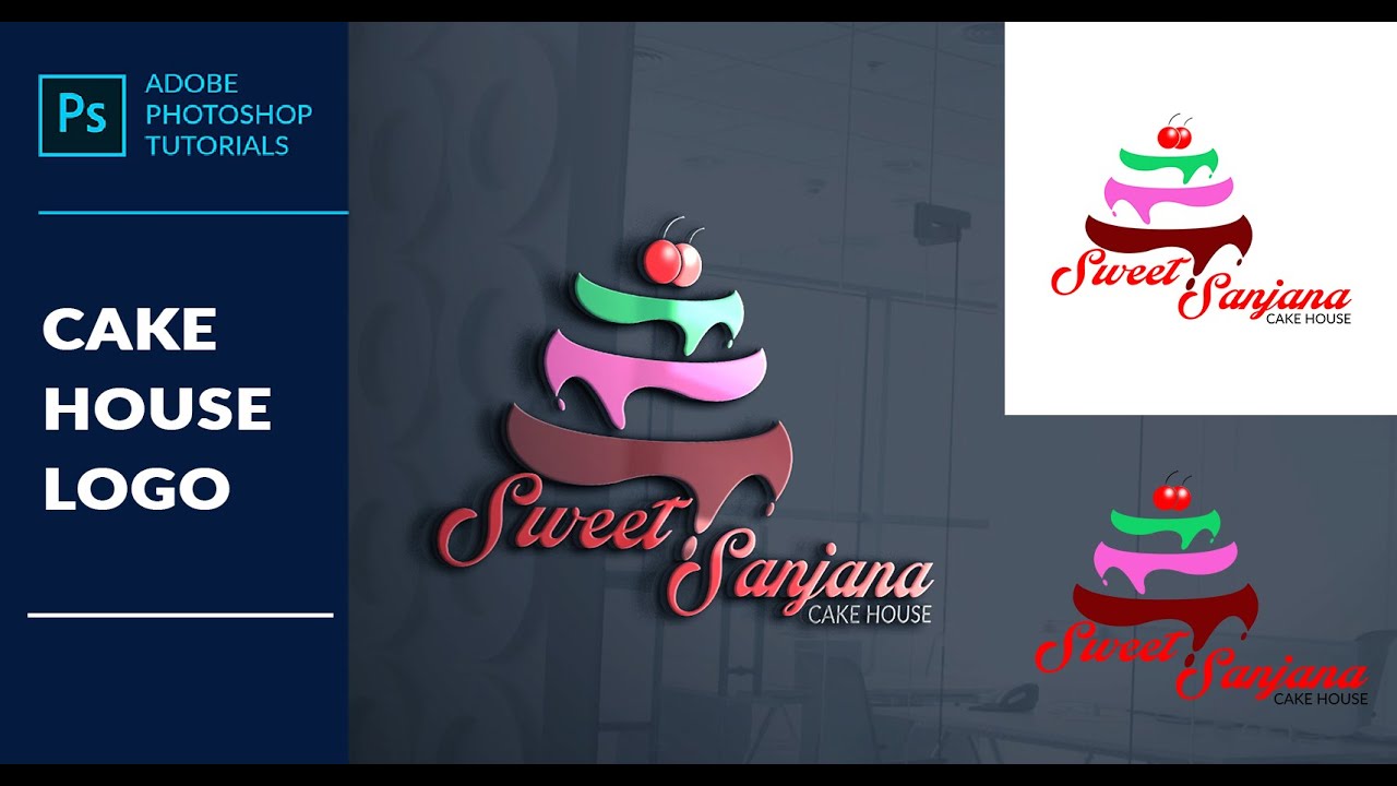 How to Create a Cake House Logo in Photoshop cc