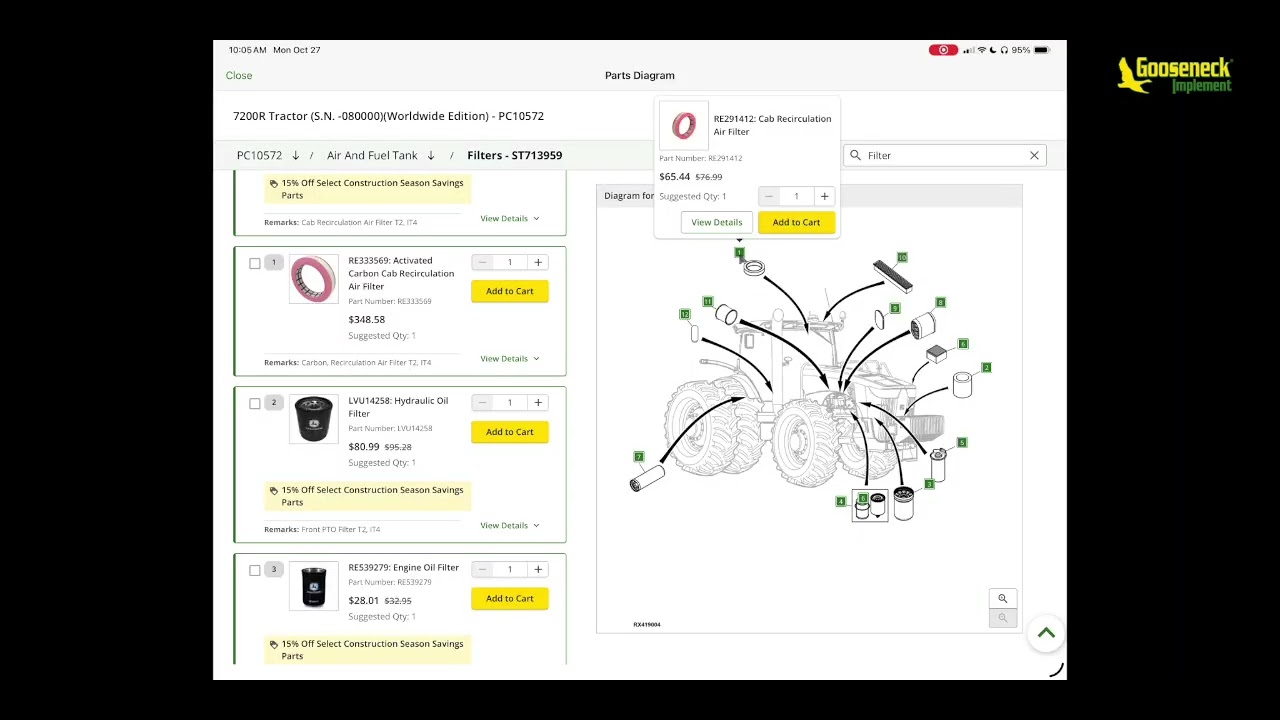 How to Search Parts Catalog on the John Deere Equipment Mobile App | Step-by-Step Guide