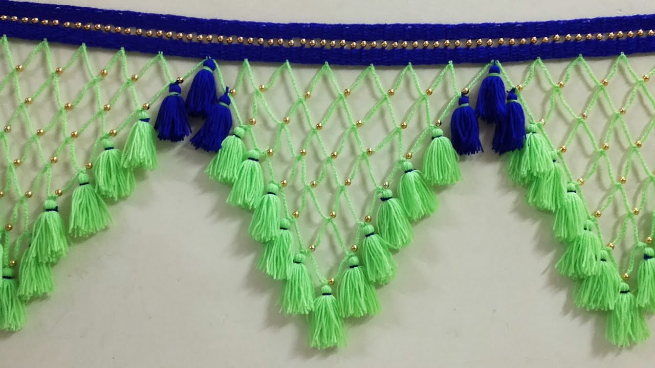 Easy & Attractive Toran design |Woolen Door Hanging Toran Design #16 | DIY | Crochet Craft