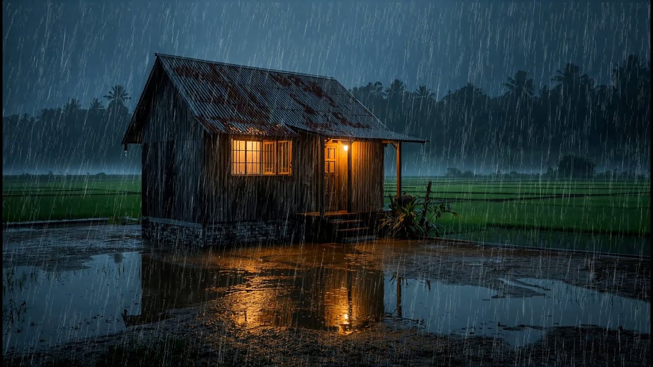 Soothing Rain Sounds for Instant Sleep 🌧️ Cozy Thunderstorm Ambience for Deep Relaxation