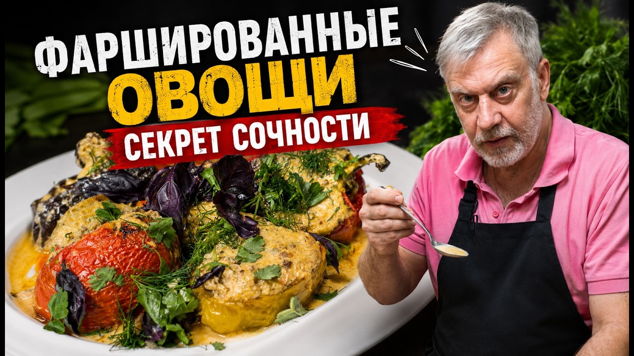 Фаршированные овощи  🍆🥒🍅🌶