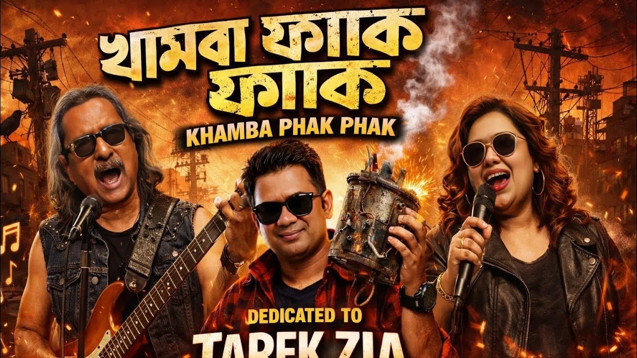Khamba Phak Phak | রূমিন ফারহানা | ফজু পাগলা | খাম্বা ফ্যাক ফ্যাক | তারেক রহমান | Tarek Rahman song 