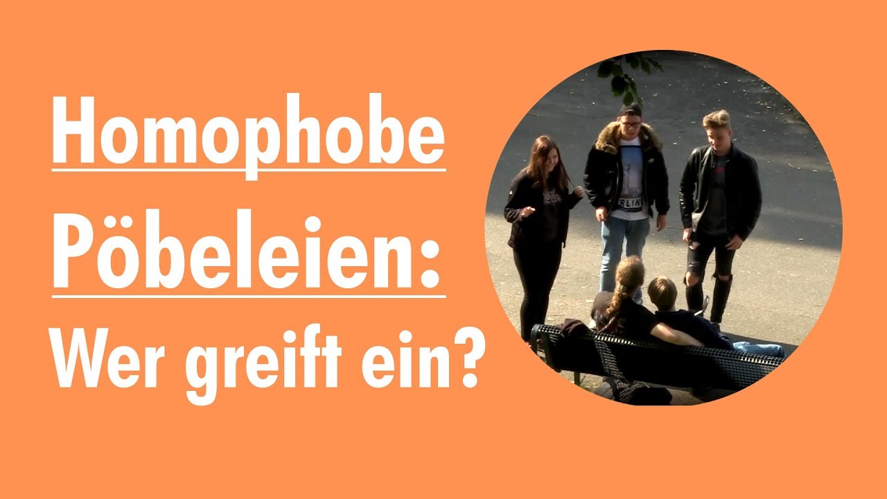 Homophobes Pöbeln: Wer greift ein? | Soziales Experiment