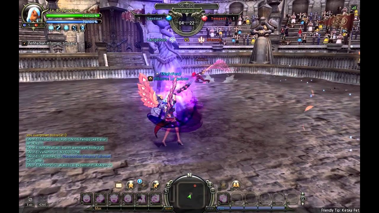 Langelson (Soul Eater) vs iVenom (Gladiator) - Dragon Nest Indonesia PVP Lv 80