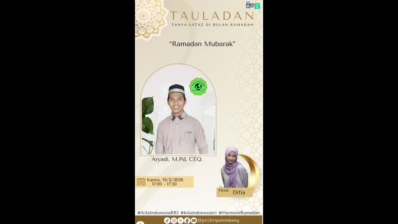 Tauladan, Tanya ustadz dibulan Ramadhan | Ramadhan Mubarak
