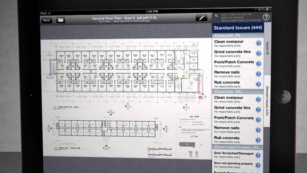 LATISTA Visual Punch List or Punch on Plan Features Overview